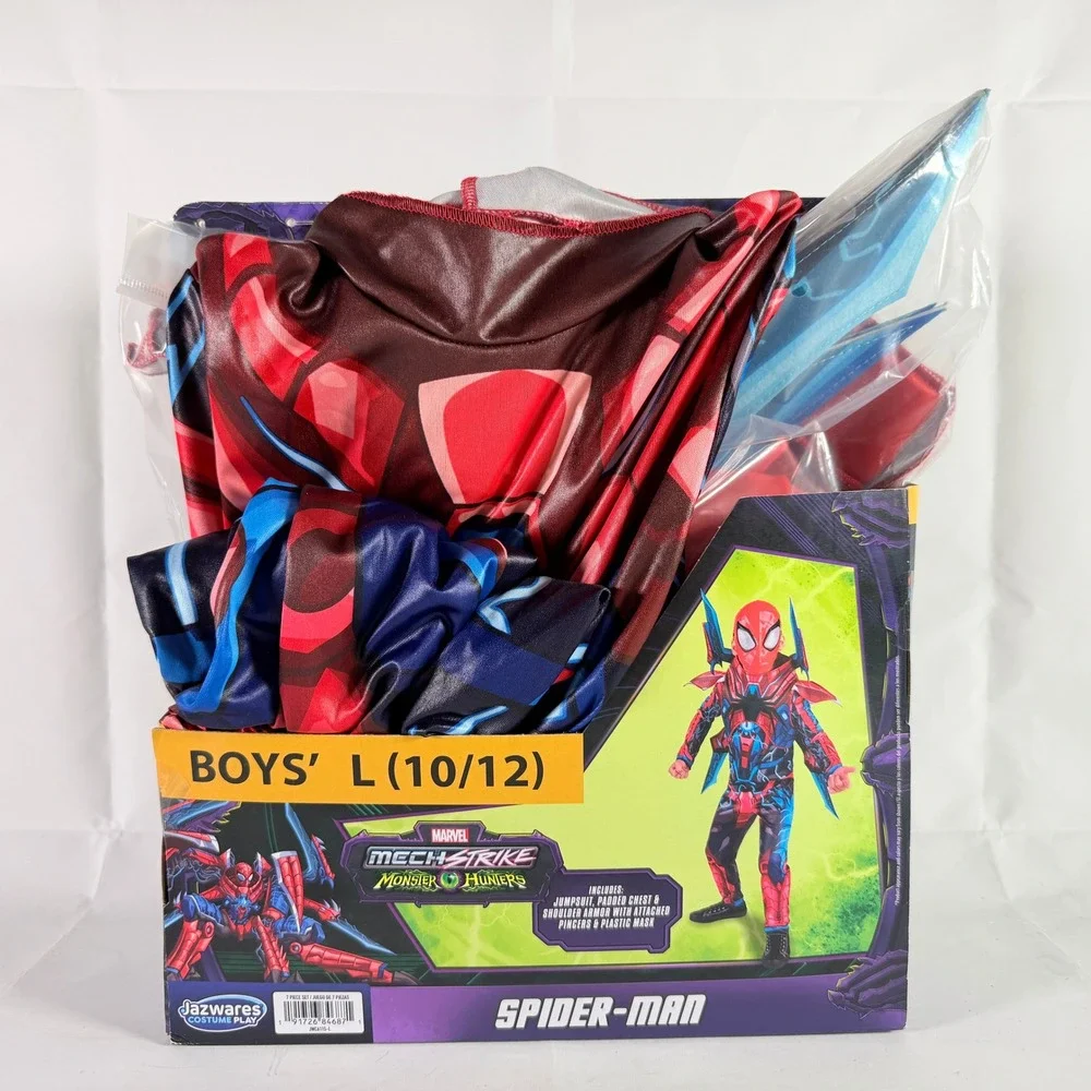 Marvel Spider-Man Mech Strike Costume Kids Large 10-12 Jazwares